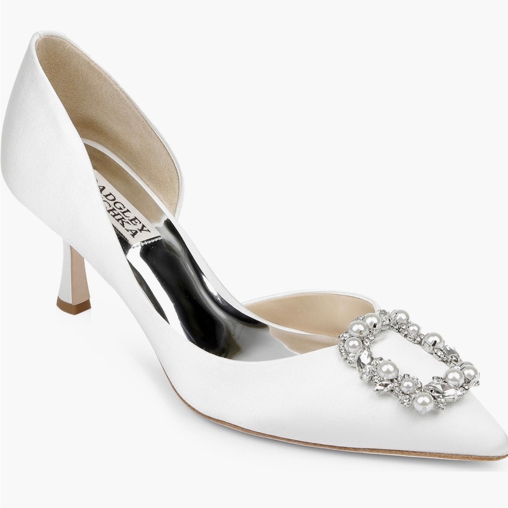 Badgley Mishka Fabia Embellished Pointed Toe Pump